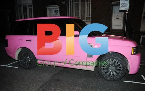 Katie Price's Pink Land Rover