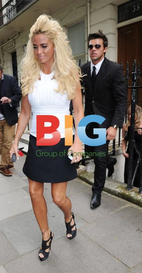 Katie Price and Leo shopping in London