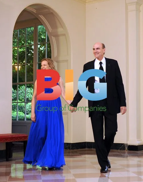 James Taylor and wife at State Dinner