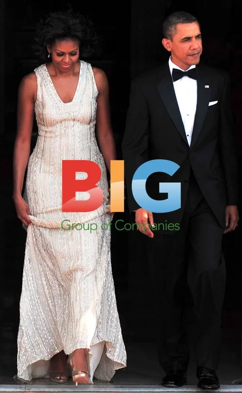 Obama and Merkel at White House State Dinner