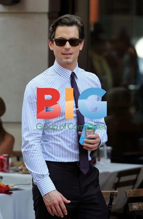 Matt Bomer on 'White Collar' set