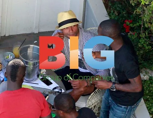 Ashley Cole, Zak Knight, Shaun Wright-Phillips at Pool Bar