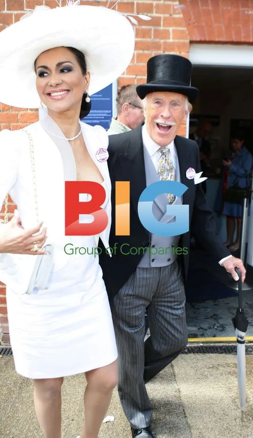 Bruce Forsyth and Wilnelia Merced at Ladies Day at Royal Ascot