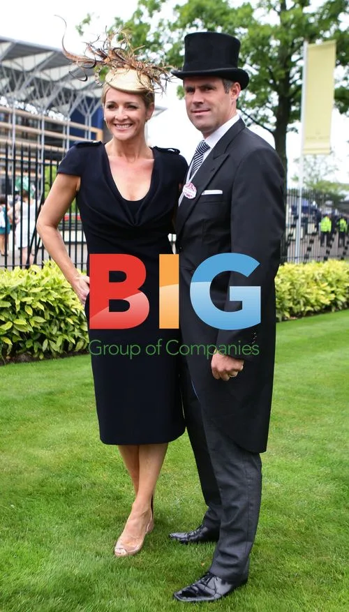 Gaby Logan and Kenny Logan at Royal Ascot