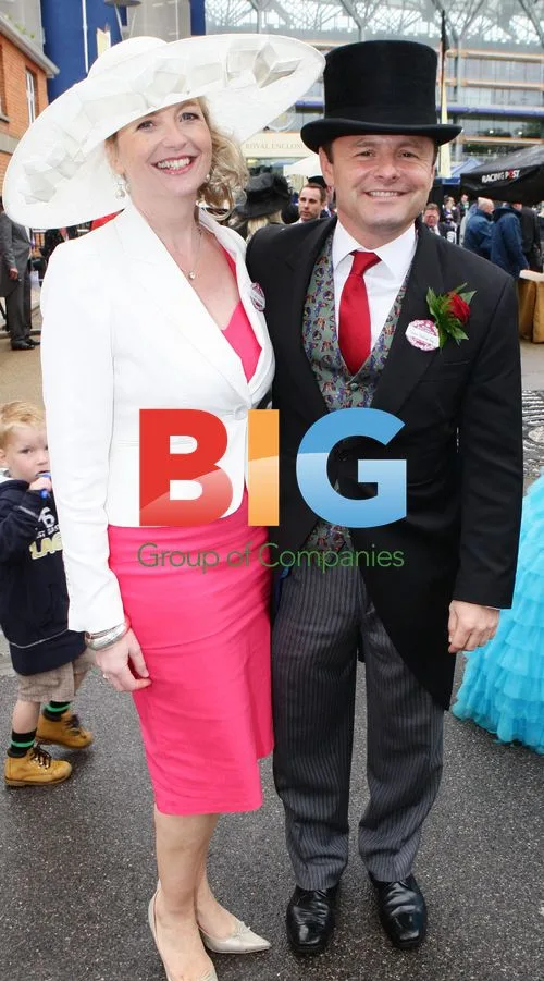 Chris Hollins at Ladies Day at Royal Ascot