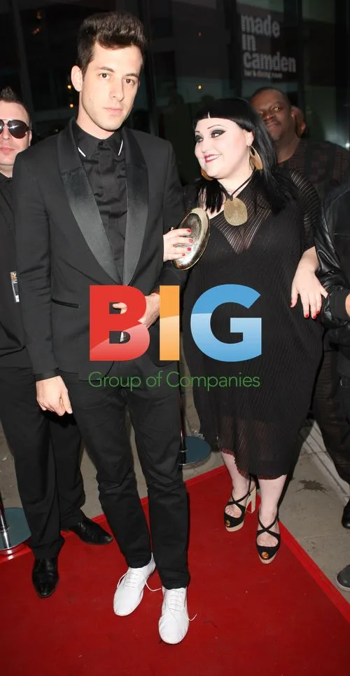 Mark Ronson and Beth Ditto at Black Ball Event