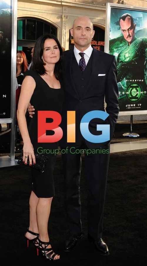 Liza Marshall and Mark Strong at "Green Lantern" Premiere