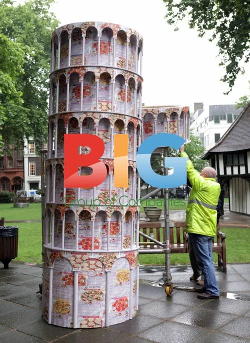15ft Pizza Tower Unveiled in Soho Square