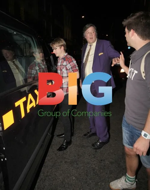 Stephen Fry Leaving W Hotel in London