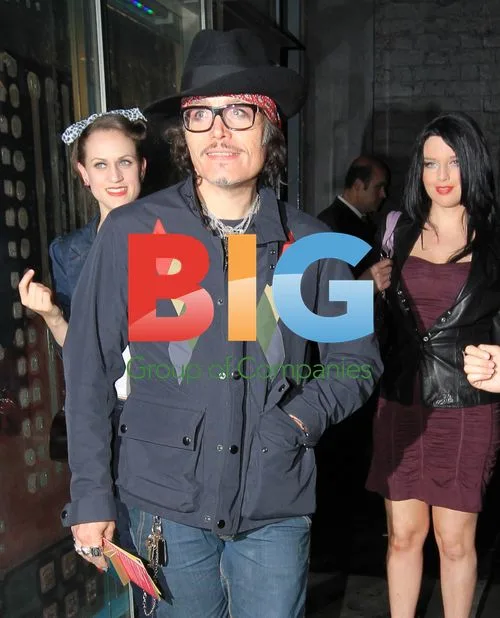 Adam Ant and Georgina Ballie at The Ivy