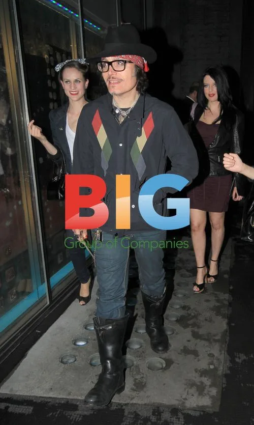 Adam Ant and Georgina Ballie at The Ivy