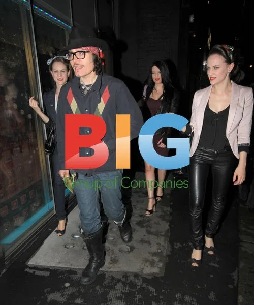 Adam Ant and Georgina Ballie at The Ivy