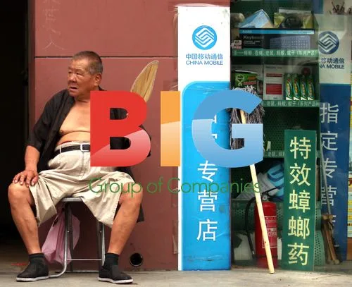 Elderly man fanning in Beijing