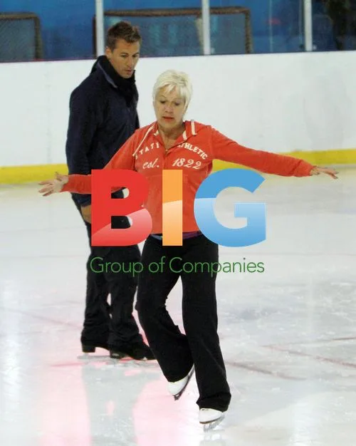 Denise Welch and Matt Evers Skate Date