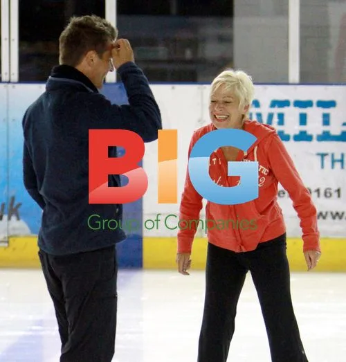 Denise Welch and Matt Evers Skate Date