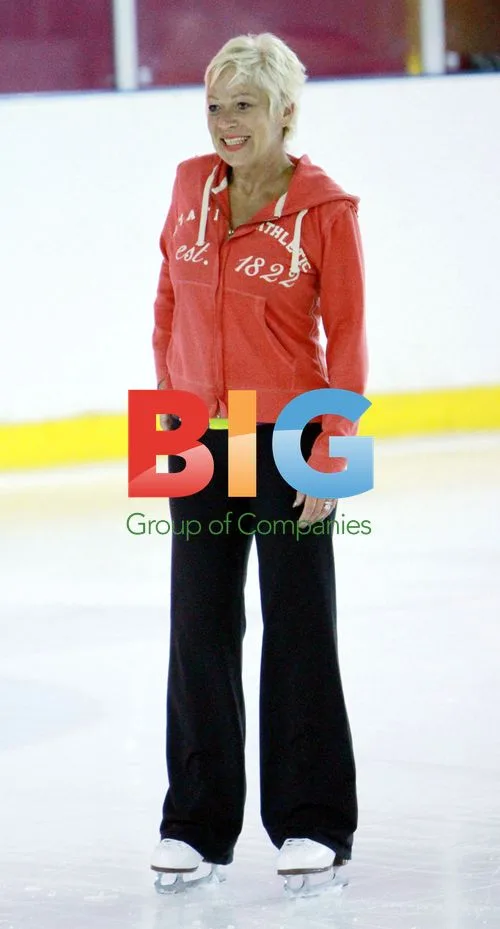 Denise Welch and Matt Evers reunite on the ice