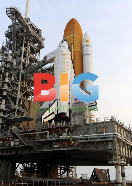 Space shuttle "Atlantis" preparing for launch