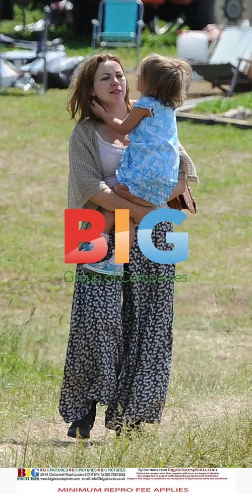 Charlotte Church and family in Wales