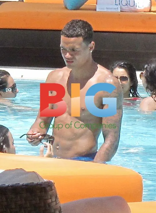 Jermaine Jenas and Ellie Penfold in Las Vegas