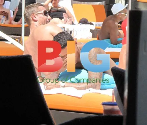 Jermaine Jenas and Ellie Penfold in Las Vegas