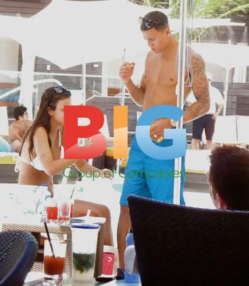 Jermaine Jenas and Ellie Penfold in Las Vegas