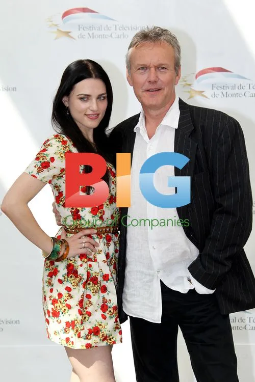 Katie McGrath and Anthony Head at Merlin photocall