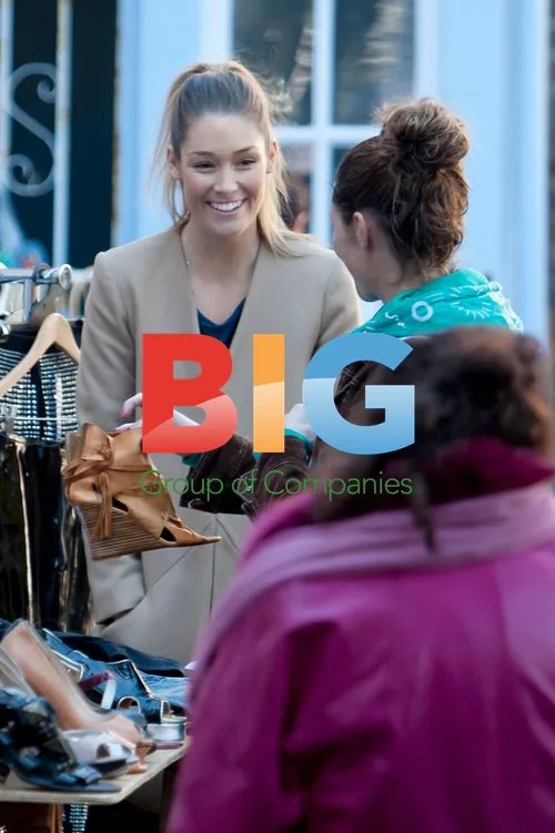 Erin McNaught and Nathan Joliffe sell secondhand clothes