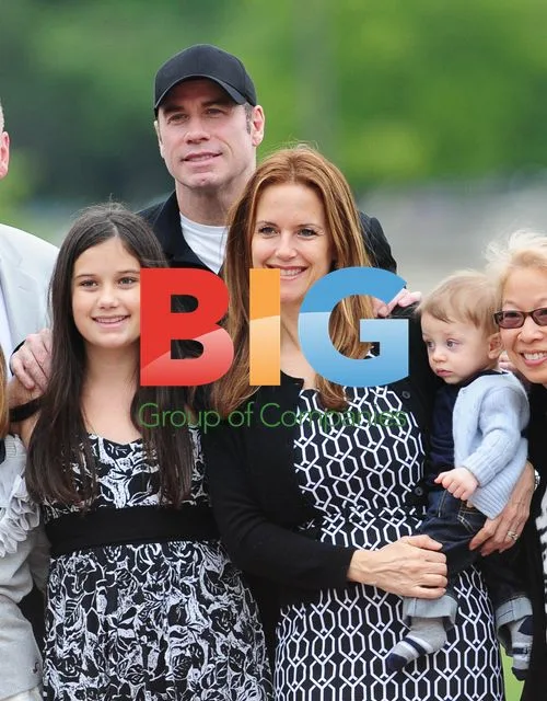 John Travolta and Family in Paris