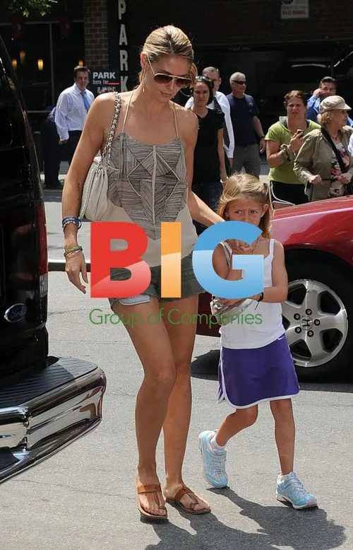 Heidi Klum and Leni in New York City
