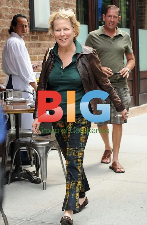 Bette Midler walking in Tribeca, NYC