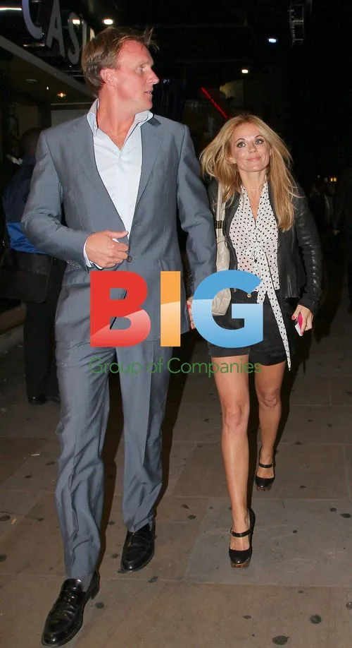 Geri Halliwell and boyfriend leave club in London