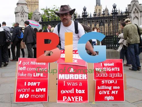 UK Immigrant Protesting Loss of Dignity