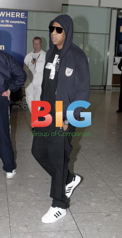 Jay Z Arrives at Heathrow Airport