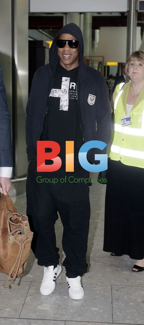 Jay Z Arrives at Heathrow Airport