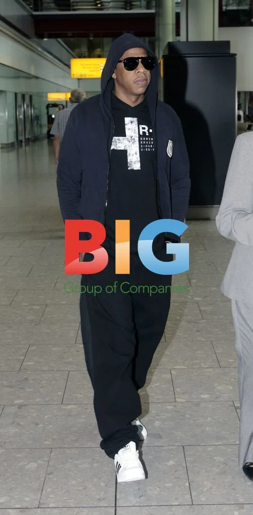 Jay Z Arriving at Heathrow Airport