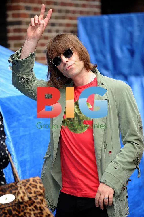 Liam Gallagher and Nicole Appleton at Letterman Show