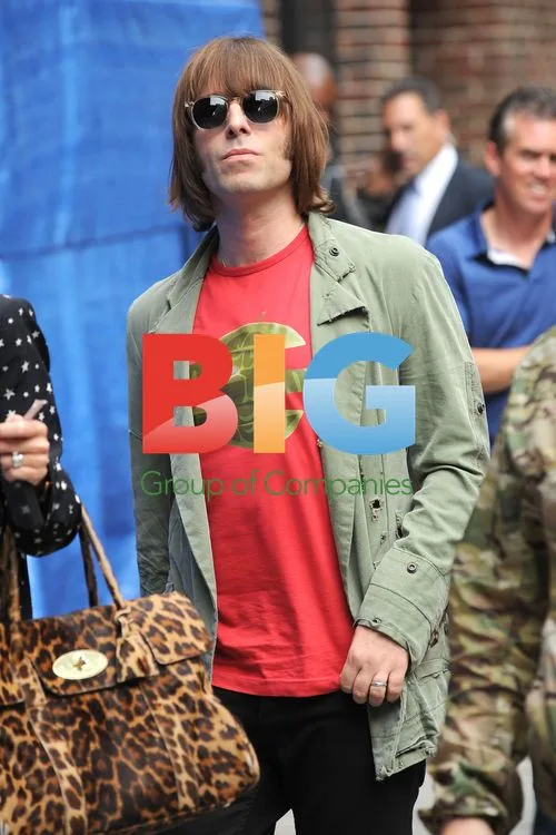 Liam Gallagher and Nicole Appleton at 'Late Show with David Letterman'
