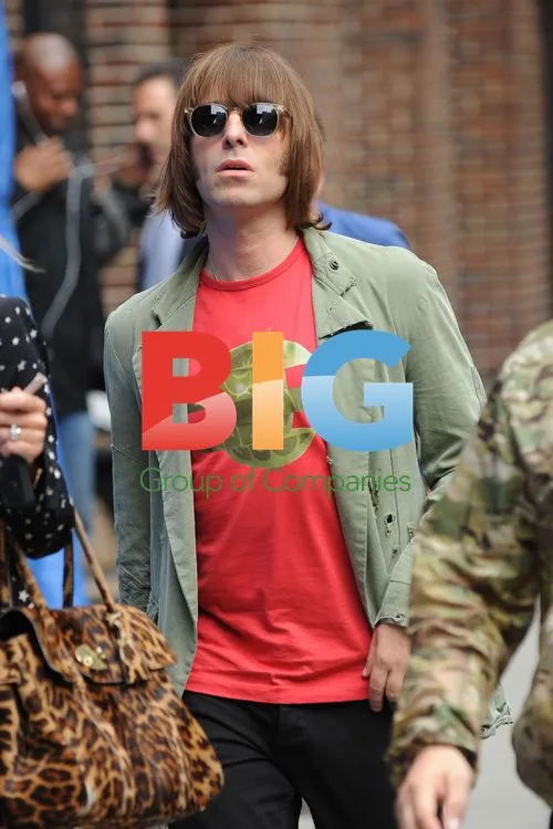 Liam Gallagher and Nicole Appleton Arrive at Late Show