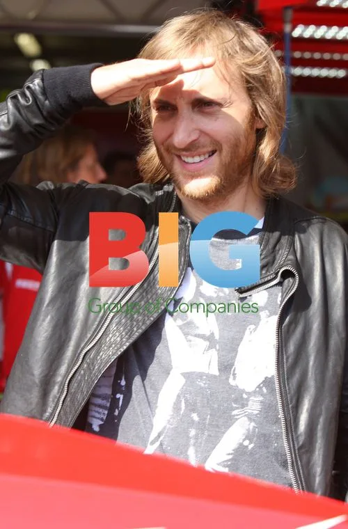 DJ David Guetta before Formula 1 in Spain