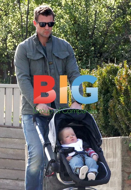 Kris Smith and son Ethan at preschool in Sydney
