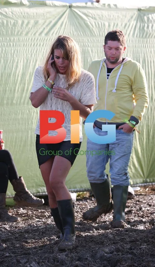Billie Piper and Laurence Fox at Glastonbury 2011