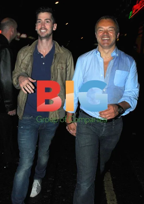 Graham Norton and Boyfriend in Soho
