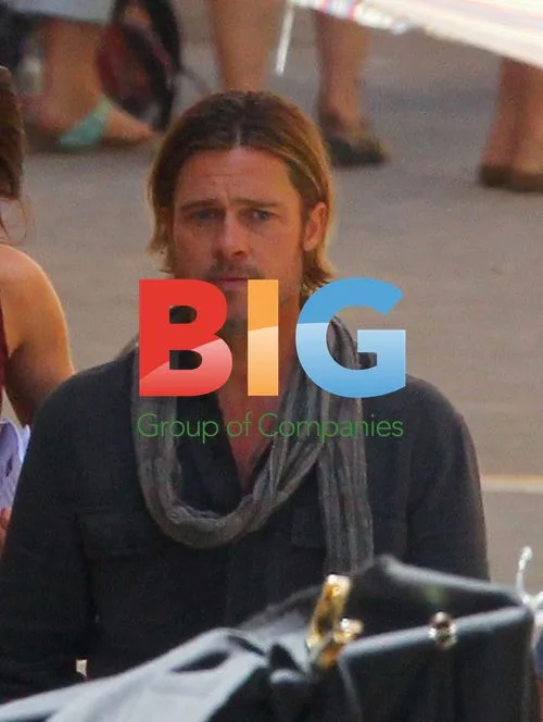 Brad Pitt on set of World War Z