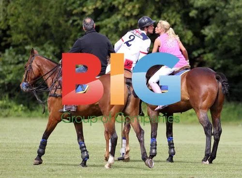 Katie Price and Leandro Penna Polo Day