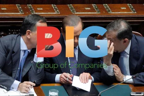 Berlusconi and Deputies at Rome's Chambers