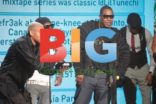Chris Brown, Lil Wayne and Busta Rhymes at BET Awards '11