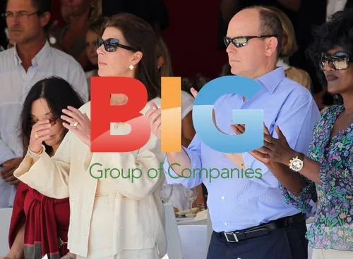Prince Albert and Caroline at Monaco horse show