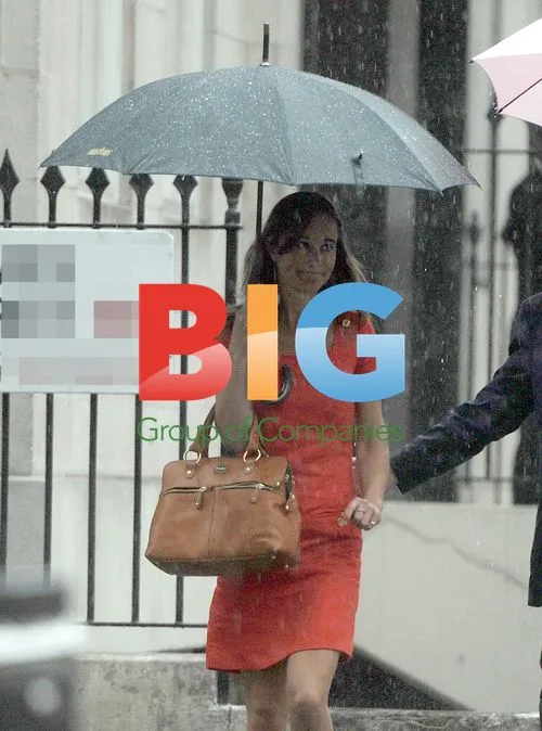 Pippa Middleton Out in the Rain