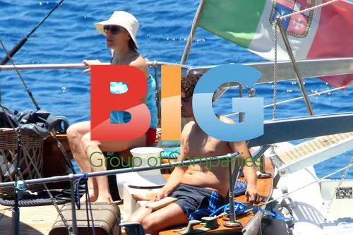 Actress Valeria Bruni on Boat in Italy