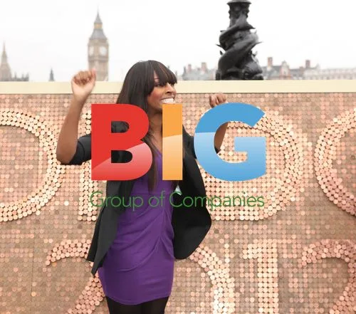 Alexandra Burke and Steve Backley coin stacking